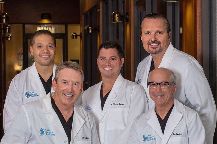 Group photo of doctors from Oral Surgery Specialists in Annapolis MD and nearby area